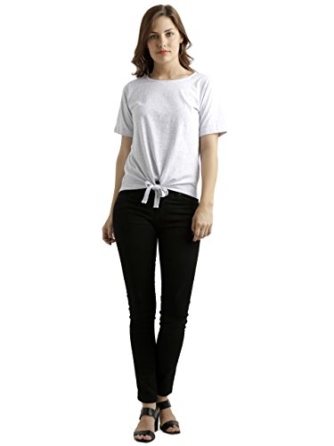 Image of Miss Chase Women's Grey Knotted Top