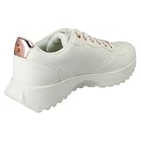 Ladies Elle Sport Casual Trainers F7321 - White Synthetic - UK Size 8 - EU Size 41 - US Size 10 - Image 2
