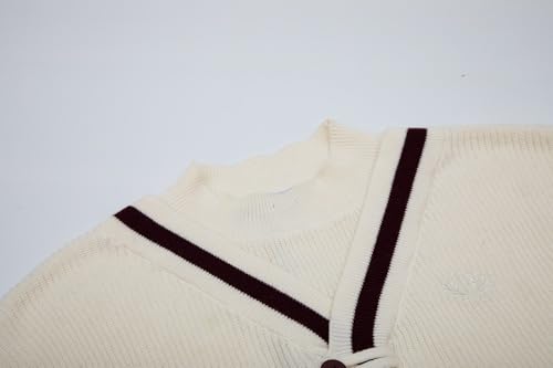 Children's Half High Collar Casual Knit Long Sleeve Cardigan Sweater Cardigan False Two Piece Chinese Plate Button Knit Top3