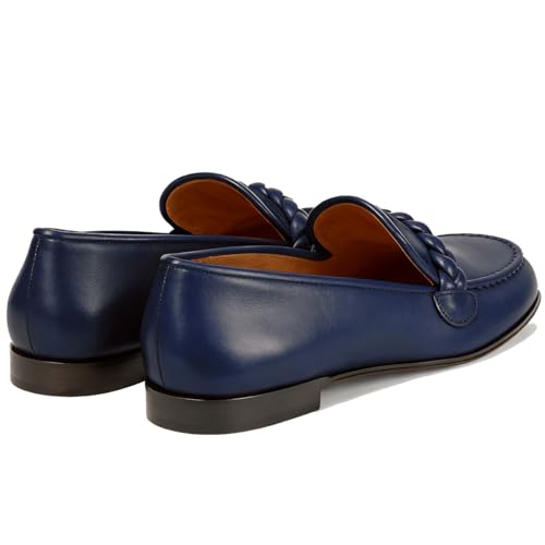 Image of MOOMMO Women Comfortable Suede Loafer Flats Round Closed Toe Slip On Penny Loafers Knitted Strap Oxford Loafer Shoes for Office Ladies Work Daily Casual Club Driver Flats Spring Elegant 4-11 M US