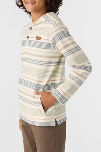 O'NEILL Men's Bavaro Stripe Pullover - Comfortable Hooded Sweatshirt for Men - Relaxed Fit with Front Pocket3