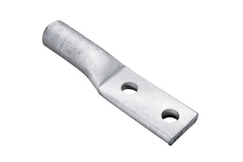 Burndy YA25A7 Hylug Uninsulated Compression Terminal, 2 Holes, 1/0 str. Conductor, 1.03 Width, 4.59 Length by Burndy