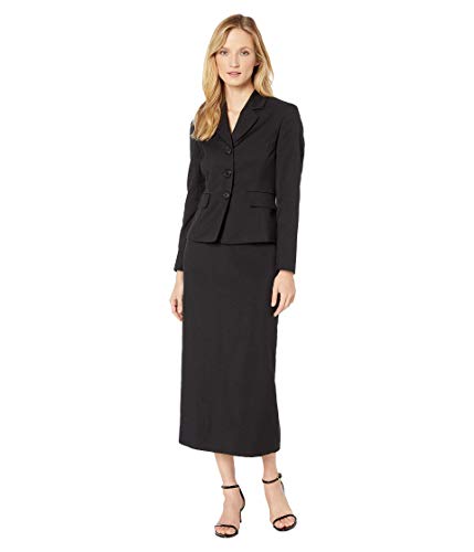 Le Suit Jacket/Skirt Suit Set Black 10