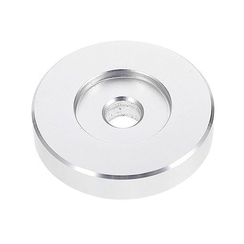 HOMSFOU Adaptador 45 7 accesorios tocadiscos de metal reproductor de discos de vinilo adaptador para discos de vinilo de 7 pulgadas, accesorio de tocadiscos excéntrico, adaptador de reproductor de