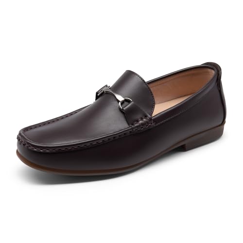 Bruno Marc Men's Dress Loafers Slip On Casual Driving Loafer 6.5 Coffee