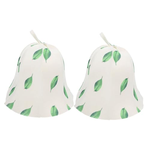 HIAKDOFT 2 peças gorro de sauna de feltro respirável para mulheres proteção do calor e secagem para massagem e casa de banho acessório de casa