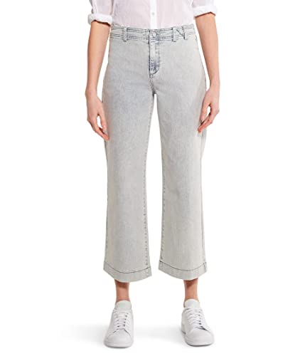 NIC+ZOE Women's Mid Rise Wide-Leg Crop Jean