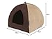 Ancol Timberwolf - Cama pirámide de Ante sintético