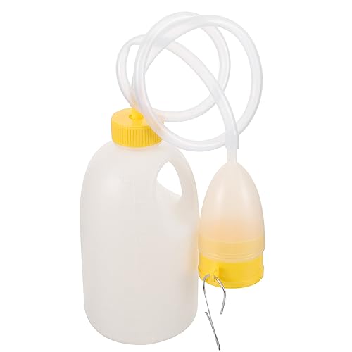 Healifty Mens Urinal Pee Bottle Portable Emergency Toilet with Tube for Elderly Hospital Home Camping Car Travel 1700ML