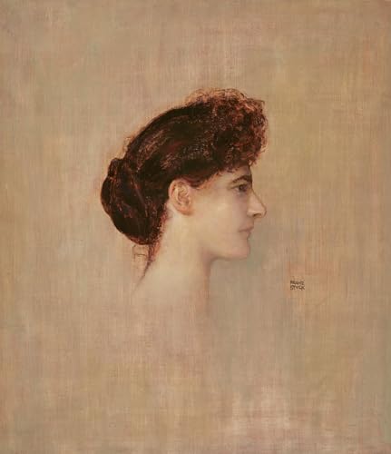 Portrait of a Woman de Von Stuck Tableau Impression d'Art Vintage Murale 60x90cm