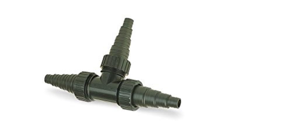 Oase Universal Schlauchverbinder T-Stück 1 1/2", schwarz, dreifach - Schläuche, Verbinder, Gartenschlauch 19/25/ 32/38 mm