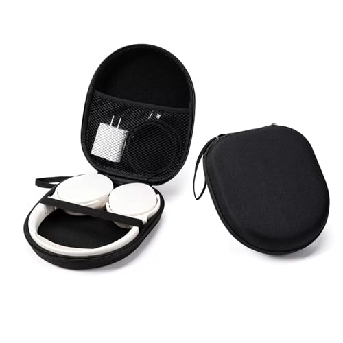 HONRIGO Hard Shell Headphone Case, Protective Storage Bag for Over Ear Headphones & Earphones - Travel Bag with Wrist Strap