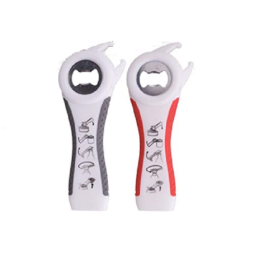 ZXJOY Ouvre-bouteille ouvre-boîte design pour les mains faibles, les personnes âgées, l'arthrite et l'ouverture de canettes, couvercles de bocaux, bouchons métalliques (B) Cover