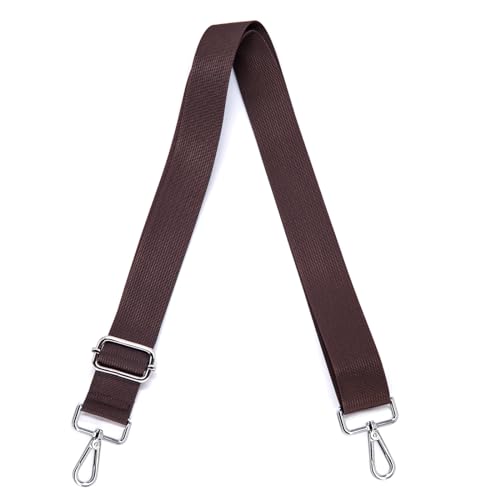 Image of S&loyoe Purse Straps Replacement Crossbody Bag Strap Adjustable Wide Guitar Straps for Handbags 1.5inch (A pure coffee silver)