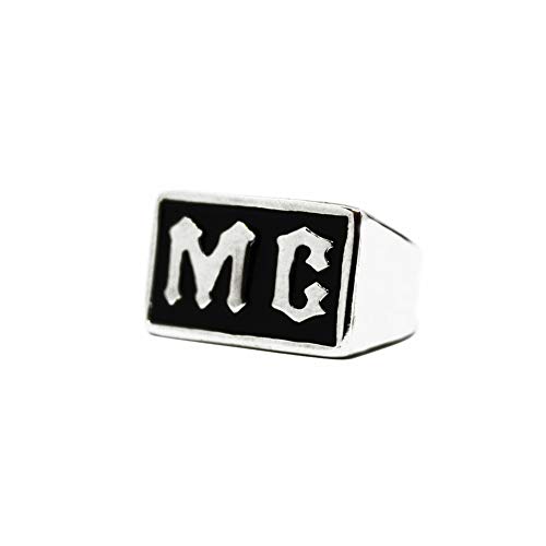 MC Motorcycle Club Ring, MC Outlaw Biker Club Ring, MC 316L Stainless Ring3