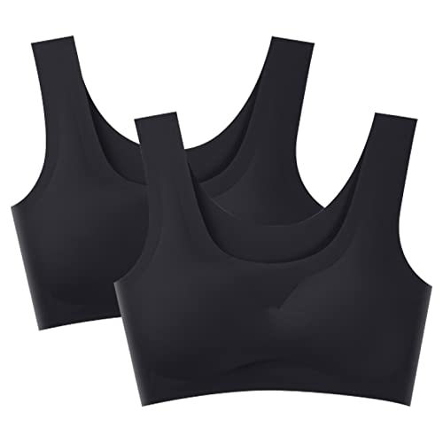 Barifall ノンワイヤーブラジャー シームレスブラ 脇高 ナイトブラ 締め付け感ない スポーツブラ 無縫製 昼夜兼用