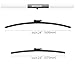 GARDIMU Front Windshield Wipers, 2-Piece Set for BMW 6 Series 645Ci 650i 2003 2004 2005 2006 2007 2008 2009 2010 - Automotive Replacement Front Wiper Blades for Car Window