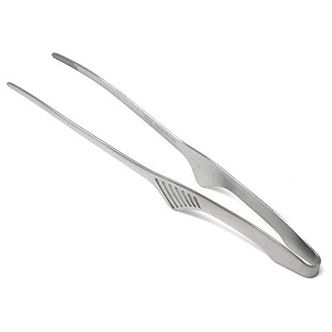 Todai 9.4-Inch Stainless Steel Non-Slip Yakiniku BBQ Tongs (Silver) Cover