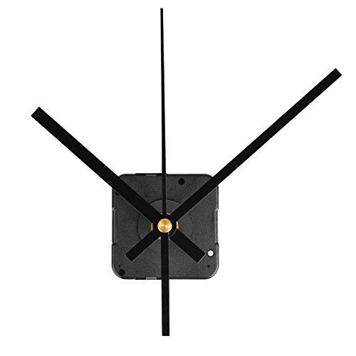 QLOUNI Quartz Wall Clock Movement Mechanisms Battery Powered DIY Repair Parts Replacement, 2/5 Inch Maximum Dial Thickness, 4/5 Inch Total Shaft Length