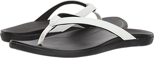 OluKai Ho'opio Women's Beach Sandals, Quick-Dry Flip-Flop Slides, Water Resistant & Modern Low Profile Design, All-Day Comfort Fit & Wet Grip Soles
