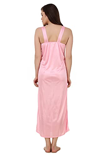 Image of Fasense Women's Satin Maxi Casual Regular Nightgown