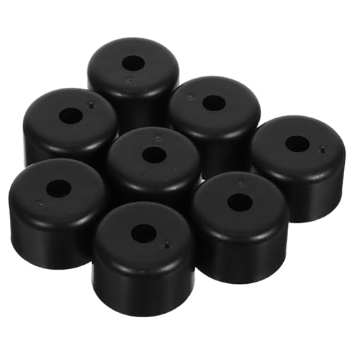 ELAYARD 8個 プラスチック製丸型ソファ脚 滑り止め付き家具足 高耐久で軽量 キャビネットやチェア用交換部品 おしゃれで安定した家具用脚