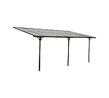 Westmann Terrassenüberdachung Bruce 556x300 cm schwarz Unterstand Vordach Balkondach Überdachung