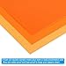 PATIKIL 20 Mil Clear PVC Binding Covers, 10 Pcs Front View Protector Un-Punched A4 Letter Size for Presentation, Report, Paper, Business Office Supply Document, Semi Transparent Orange