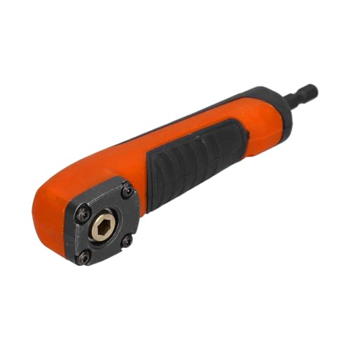 Adaptador de ángulo recto, adaptador de ángulo recto de onda de choque adaptador de taladro de controlador de impacto de 90 grados rojo multifuncional (Naranja)