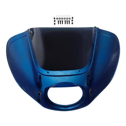 Image of Front Headlight Quarter Fairing Windshield Fit For Harley Low Rider FXLR S FXLRS 2018-2025 Street Bob FXBB FXBBS 2018-2025 Softail Standard FXST 2020-2024 Electric Blue