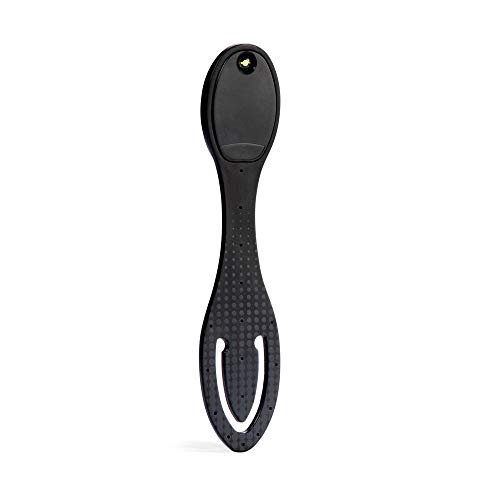 Image of Gifts for Readers & Writers Book Light, Clip On Reading Light for Bed, 2in1 Flexilight & Bookmark, Small & Lightweight with a Soft Glow, 2 Batteries Included, Black