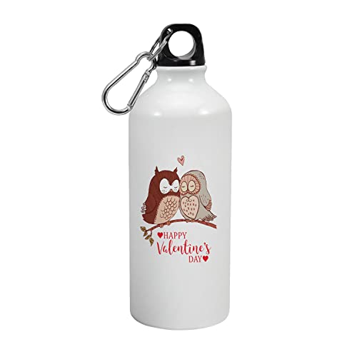 Letters - Printed Aluminium Sipper Water Bottle Valentine Day Theme - Couple Gift, Gift For Boyfriend/Girlfriend, Gift For Loved One, Gift For Tea/Coffee Lover, Stylish, Sports Bottle, 2303-Ab-600 #TOP8