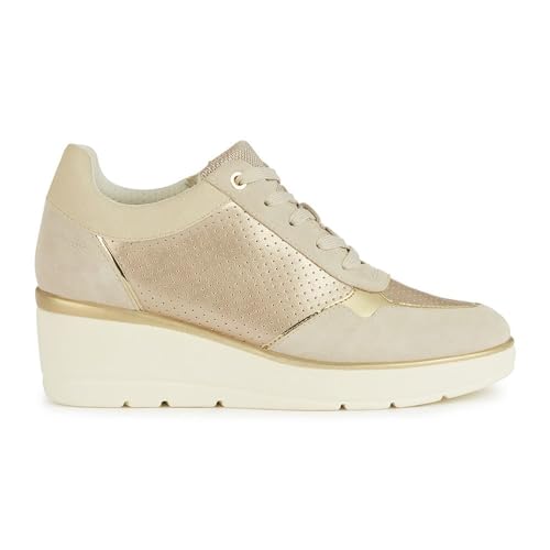 Basket Geox D Ilde A femme noire en cuir confortable