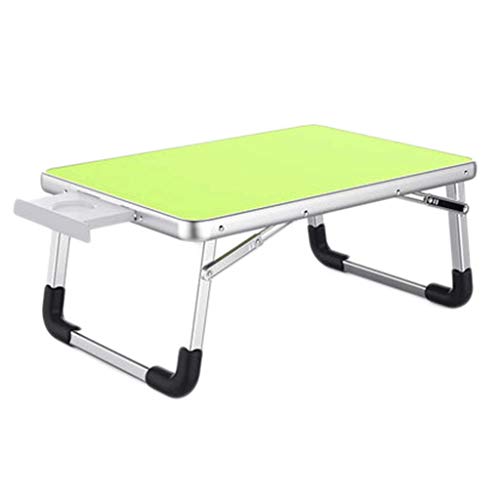 Mesa plegable, mesa plegable para laptop, escritorio de cama, bandeja de cama para servir desayuno, mini mesa de picnic portátil ligera (color: gris)