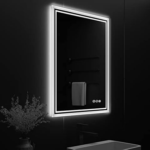 LUVODI Espejo Baño con Luz Led sin Marco Inteligente Cover