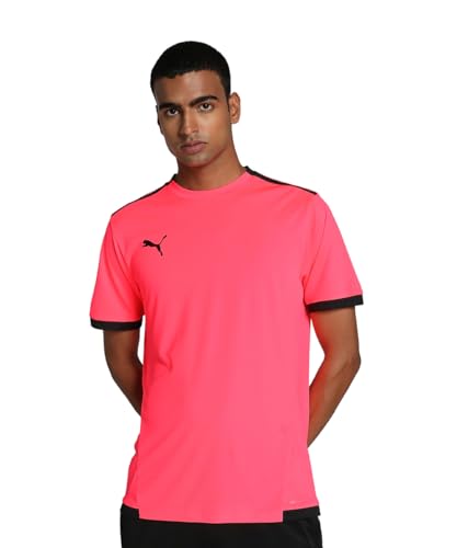 Image of Puma Men's teamLIGA Football Jersey | Lightweight and Sweat Proof Polyester Sports Crew Neck Training T-Shirt for Men | Breathable Athletic T-Shirt for Football & Sports
