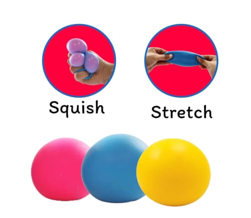 Image of Joy by SCOOBIES Rollin Ball - Color-Changing Squishy Stress Relief Toy for Kids & Adults | Soft Sensory Fidget Ball | Non-Toxic, Washable, Portable TPR Squeeze Toy