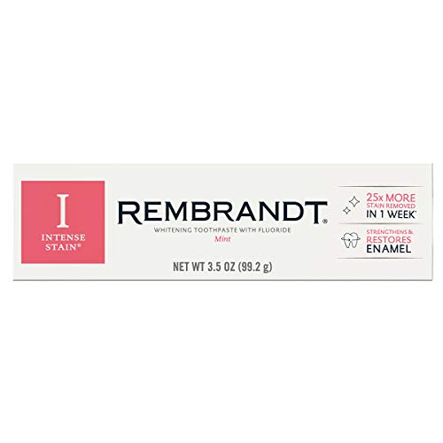 Rembrandt Toothpaste, Intense Stain, Mint Flavor, 3.52 oz (5 Pack)