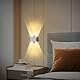 Lightess LED Wandlampe Innen Wandleuchte Flur Modern Wandbeleuchtung Lampe Wand Up Down Leuchte aus Aluminium für Wohnzimmer Schlafzimmer Treppenhaus Flur Warmweiß