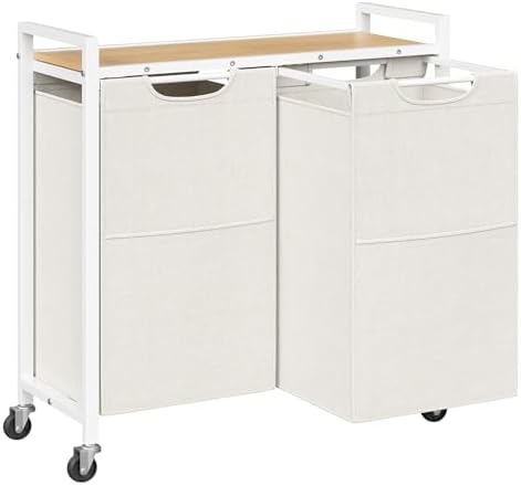HOOBRO Cesto para Ropa Sucia, Cesta Colada con 2 Bolsas Extraíble...