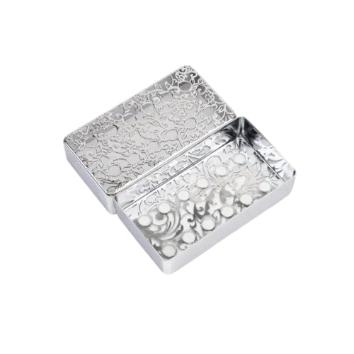 Fonowx 2 Pièces Capot Micro Électrique en Laiton avec Motif Ajouré et Surface Brillante pour Protection d'Équipement Musical et Personnalisation, Argenté