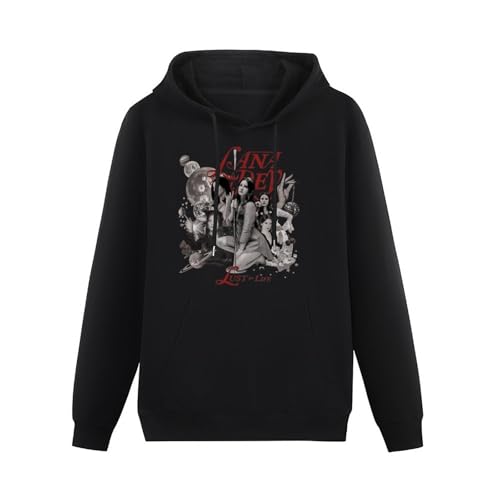 Photo de Lana-Del-Rey Basic VTG Hooded Unisex Cotton Hoodie Hoody Unisex Ptinted Hoodies Long Sleeve Men's Hooded with Pocket Black S