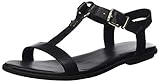 sandalen tommy hilfiger damen  Tommy Hilfiger Damen Feminine Leather Flat Sandal Zehentrenner, Schwarz (Black Bds), 41 EU
