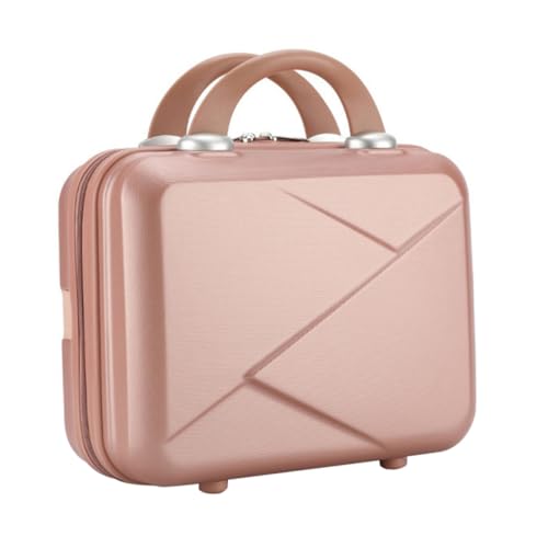 Hemobllo Maletín Maquillaje Portátil Rígido Rosa para Mujer Organizador Cosméticos Viaje con Compartimentos Duradero y Fácil Transporte