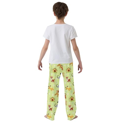 ZZKKO Funny Dogs Puppies Boys Pants for Kids Jogger Pants with Pockets S-XL3