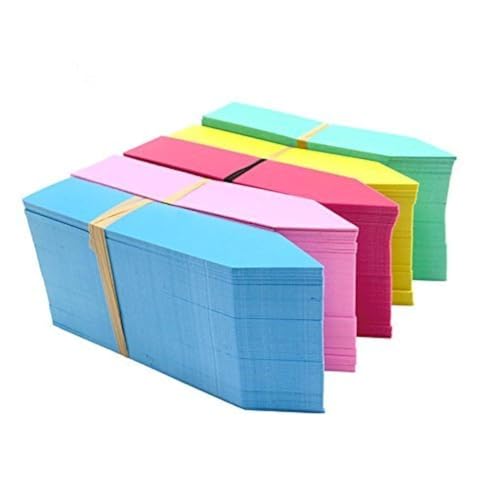 Kinglake TRTAZI11A 500 Pcs 5 Colors 2X10Cm Plastic Waterproof Garden Plant Tags Nursery Garden Labels Markers Plant Stakes,Box Of 500 cover