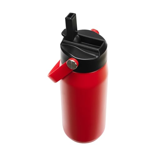 Image of PUMA unisex-adult 18oz Insulated Stainless Steel Water Bottle With Straw & Carry Handle