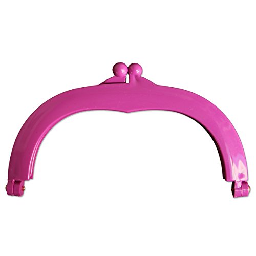 Cadre avec bourse en plastique OCA14-PU de 17.5cm violet pour création de sac