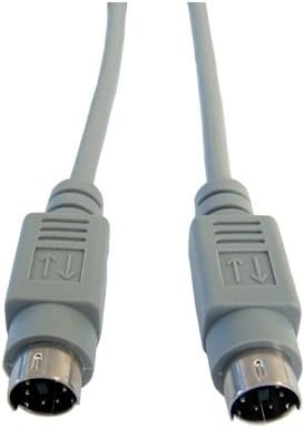 rhinocables PS/2 Male to Male Data Cable Lead 6 Pin Mini Din Shielded Moulded PS2 Video Audio Keyboard '2m'