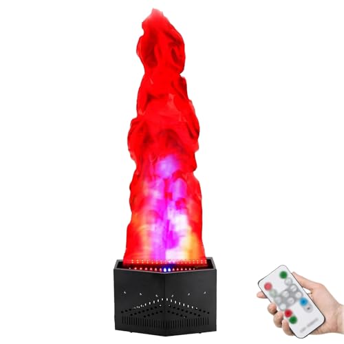 ZYGPH Llama de Fuego Artificial 3D de 36 LED con Control Remoto, Efecto de Llama de Fuego Artificial para Fiestas (1,8 m)